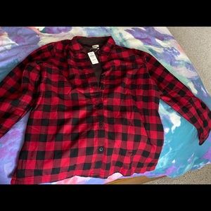 Fleece lined flannel shirt